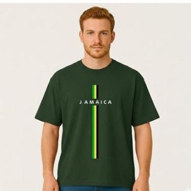 Imagem de Camiseta Oversized Masculina Jamaica Exclusiva Algodão Premium-Masculino