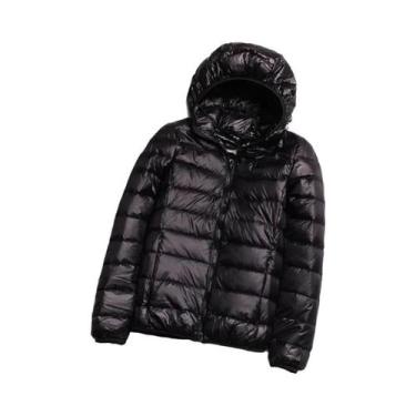 Imagem de Jaqueta De Pluma Com Capuz plus Size 7XL 6XL 5XL Para Mulheres, Leve, 