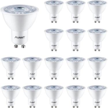Imagem de 15 Lâmpada Led Dicróica GU10 Amarela 3000K MR16 4,8W Bivolt - Avant