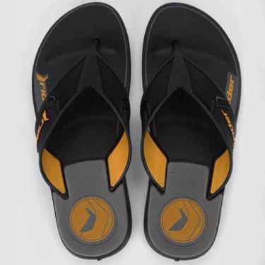 Imagem de Chinelo Rider Start III Masculino - Preto e Amarelo, 41