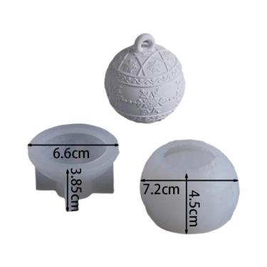 Imagem de Molde De Silicone Para Pote De Bola De Neve Com Tampa, Vaso 3D DIY Art