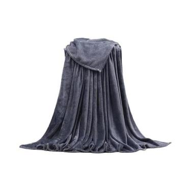 Imagem de Cobertor De Flanela Coral Azul E Rosa, Macio, Quente E Fino, Cobertura