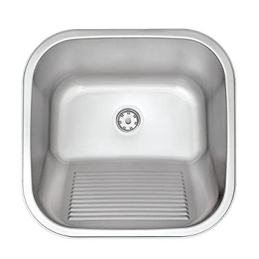 Imagem de Tanque de Encaixe em Aço Inox Acetinado 40X40cm, Tramontina, 94403107