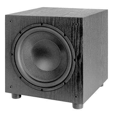 Imagem de Subwoofer Ativo Elac SUB1020-BK Classe AB Driver 10" Pol.  Bass Reflex 120W Preto 127v