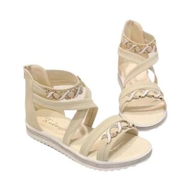 Imagem de Sandálias Femininas De Verão Com Ponta Aberta, Calçados Confortáveis P