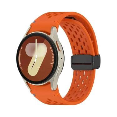Imagem de Pulseira De Silicone Para Samsung Galaxy Watch 40mm 44mm Com Fecho Mag