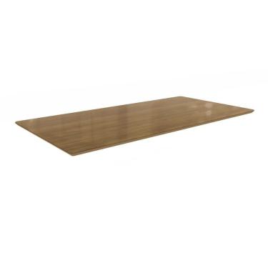 Imagem de Tampo Mesa Sala de Jantar Ta59 em MDF Vidro 200cm Amadeirado Nogueira Kappesberg