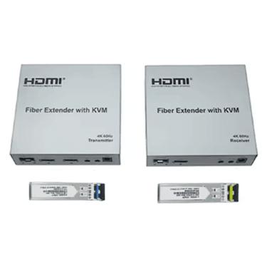 Imagem de Extender Hdmi Kvm Via Cabo óptico Lc - 4k 60hz - Hdcp 2.2 - Com Mini Gbic (cg) - 20km