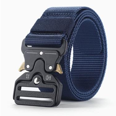 Imagem de Cinto Militar OEM Largo em Nylon com Fivela em Engate Rápido Resistente Cov:azul 1-ns A...