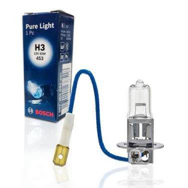 Imagem de Farol Dianteiro H3 12V 55w ( Pk22s ) Halógena Para Carro Lâmpada Autom