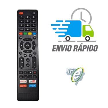 Imagem de Controle remoto para smart tv philco com teclas de atalho