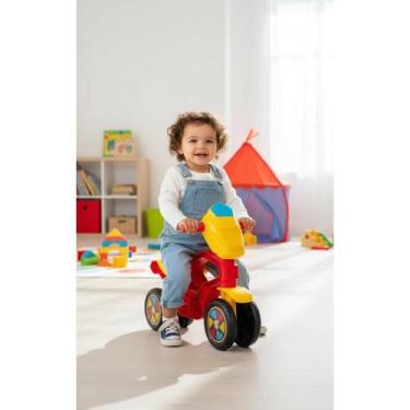 Imagem de Moto Equilíbrio Vermelha Criança 12M+ Sem Pedal Divertida - Congratula