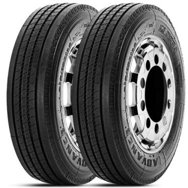 Imagem de Kit 2 Pneu Aro 22.5 275/80R22.5 Advance 149/146L TL GL283A - Advance P