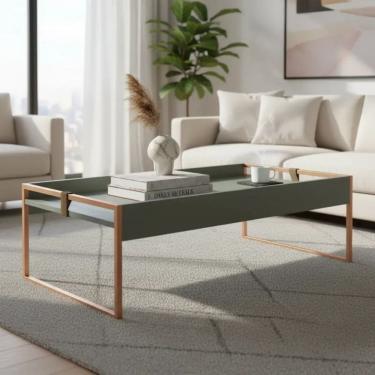 Imagem de Mesa de Centro Moderna Columbia MC140 para Sala Merk Moveis