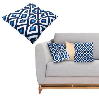Imagem de Kit 4 Assento Para Cadeira Futon 40x40cm Cores Variadas Estampadas - C