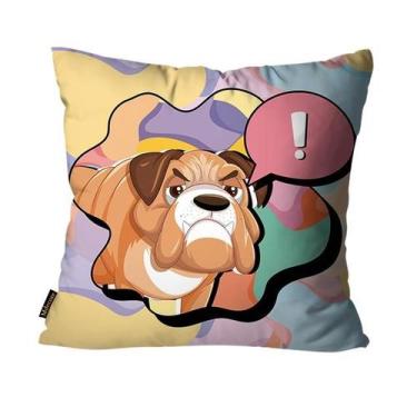 Imagem de Capa para Almofada Mdecore Pets Cachorro gato , Bulldog Inglês Colorid