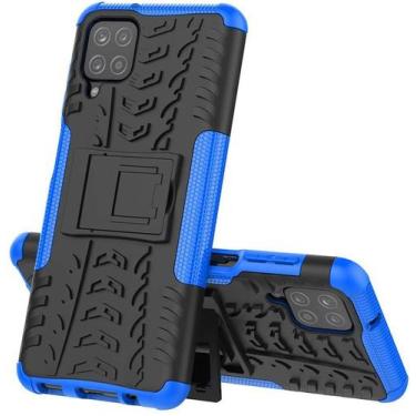 Imagem de Capa Capinha Hybrid Anti Impacto Galaxy M12 Case Tela 6.5 - Danet, Azu