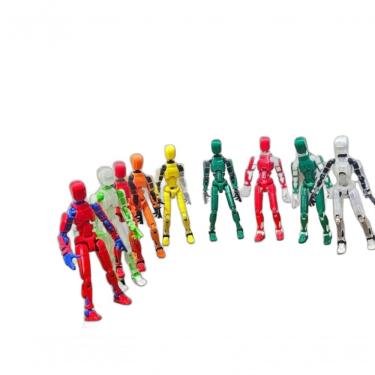Imagem de Kit 02 Bonecos Robo 100% Articulado Dummy 13 Figura De Ação Brinquedo Manequim Presente...
