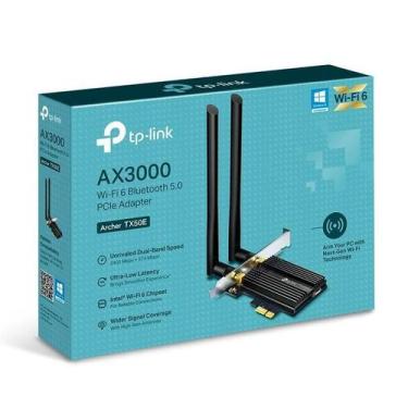 Imagem de Adapt. Rede Tp-Link Wireless Pci Express Tx50E Ax3000 Ac1300 Com Bluet