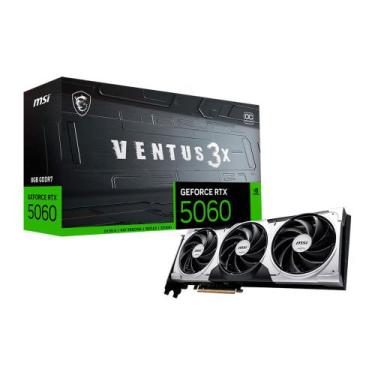 Imagem de Placa de Vídeo MSI RTX 5060 8GB GDDR7 128 Bits Ventus 3x OC - NVIDIA