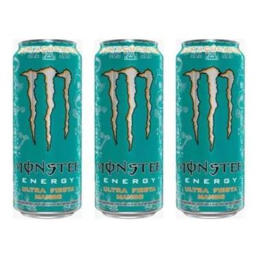 Imagem de Kit 3 Energético Monster Energy Ultra Fiesta Mango 473ml