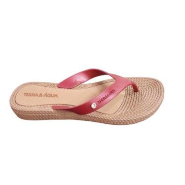 Imagem de Tamanco dedo Feminino Terra e Agua Salto Ana Bela 2,5 Cm, Framboesa, C