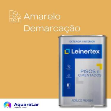 Imagem de Pisos e Cimentados Leinertex 18L, Amarelo demarcação