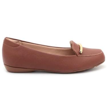 Imagem de Sapatilha Modare Pelica Ultra Conforto Fivela Feminina 7016484, Avelã,