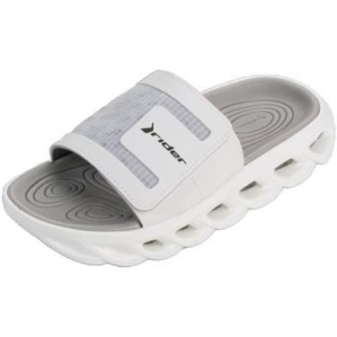 Imagem de Chinelo Masculino Slide High Tech Tratorado Power Rider, Branco, Cinza