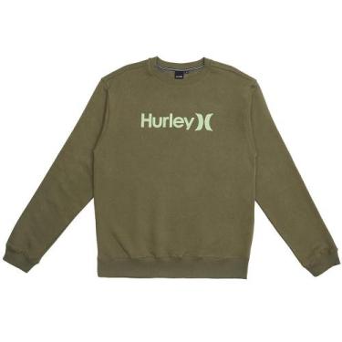 Imagem de Moletom Hurley Careca One&Only WT25 Masculino Militar, Camarone, P