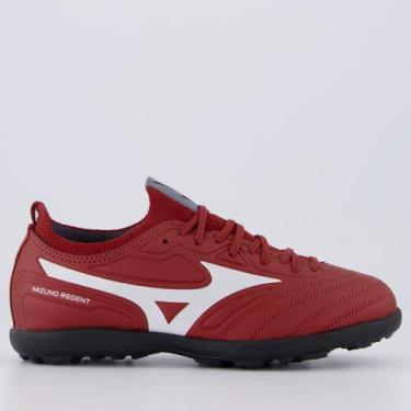Imagem de Chuteira Mizuno Regent AS Society Juvenil Vermelha, 33