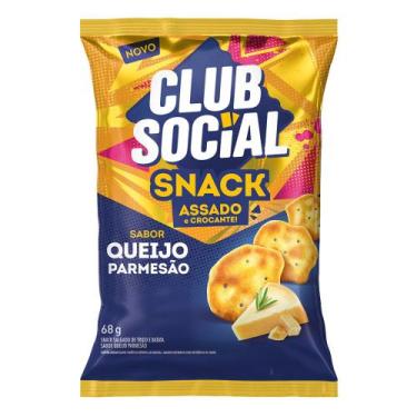 Imagem de Snack Club Social Assado e Crocante Sabor Queijo Parmesão 68g