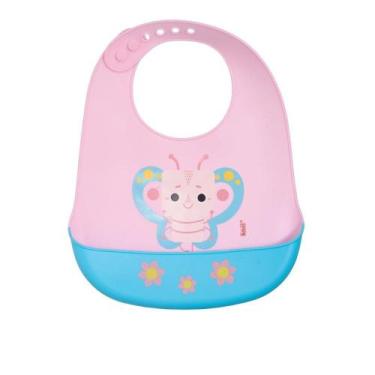 Imagem de Babador de Silicone Pacific Kouii Borboleta Pipa Rosa, Único, Rosa