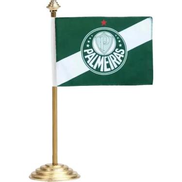 Imagem de Bandeira de Mesa Palmeiras Oficial Licenciada JC Bandeiras - JC Flâmul