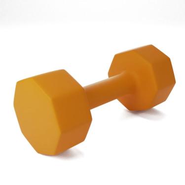 Imagem de Halter Octogonal Cement Ps 5kg para Musculação Funcional e Flexibilidade Laranja Kikos