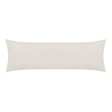 Imagem de Fronha Body Pillow Toque Acetinado 40cm X 1,30m Liso 100% Poliéster Bege Porcelana Altenburg