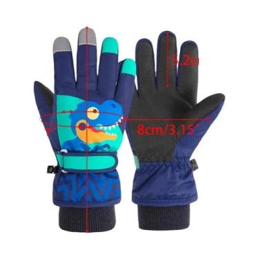 Imagem de Luvas De Inverno Para Bebês Em Fleece Coral Impermeáveis Para Esqui E 