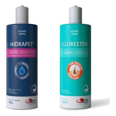Imagem de Kit 1x dr clean cloresten 500ml 1x hidrapet locao 500 ml - AGENER