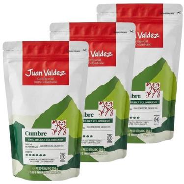 Imagem de Café Moído Colombiano Juan Valdez Cumbre 3 Pacotes De 250g