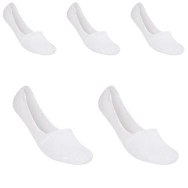 Imagem de Kit 5 Pares Meia Sapatilha Invisível Masculina Selene 8760, 39-42, Bra