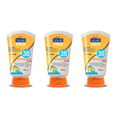 Imagem de Kit 3un Protetor Solar Corporal Kids FPS 30 Toque Seco 125ml Solar Gol