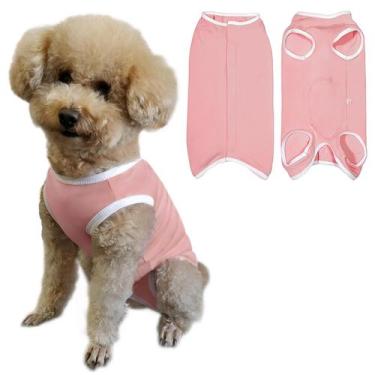 Imagem de Roupa de Recuperação para Cães Paipeper Camiseta Protetora Pós-Cirúrgi