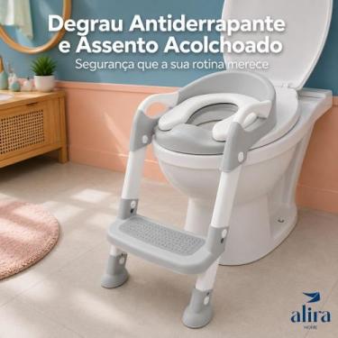 Imagem de Assento Redutor Infantil com Degrau Antiderrapante Desfralde Alira Hom