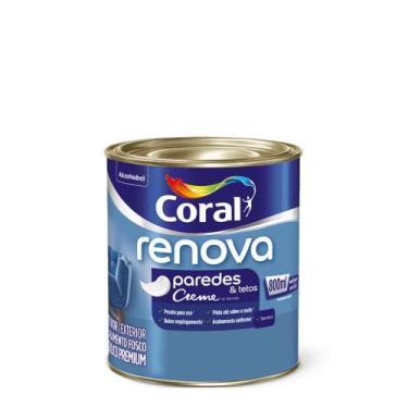 Imagem de Tinta Coral Acrílica Renova Fosca 800ML - Branco