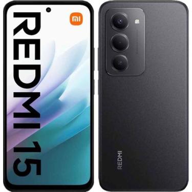Imagem de Smartphone Redmi 15 Midnight Black Global, 6GB + 128GB - Xiaomi, 128GB