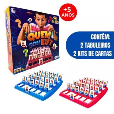 Imagem de Jogo Quem Sou Eu  Educativo Tabuleiro E Cartas Advinha Cara A Cara - G
