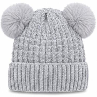 Imagem de Bene Casa Gorro Pompom para Bebê com Sherpa Interna 100% Poliéster Cin