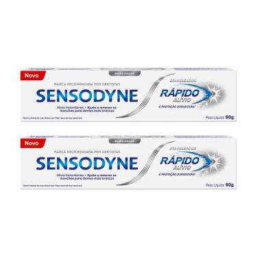 Imagem de Kit 2 unidades Creme Dental Alívio Branqueador 90g Sensodyne