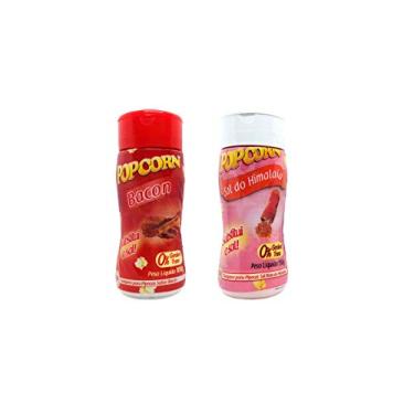 Imagem de Temperos P/ Pipoca Popcorn Cx 12 Frascos. 6 Bacon - 6 Sal do Himalaia