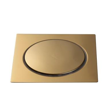 Imagem de Ralo Click Up Para Chão 15 cm Inox Pingoo.casa - Dourado